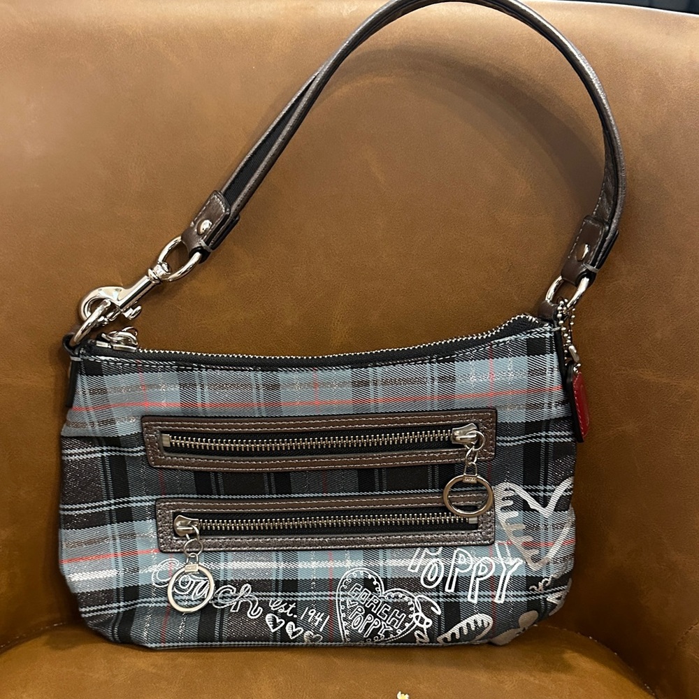 Coach Poppy Tartan Plaid Handbag